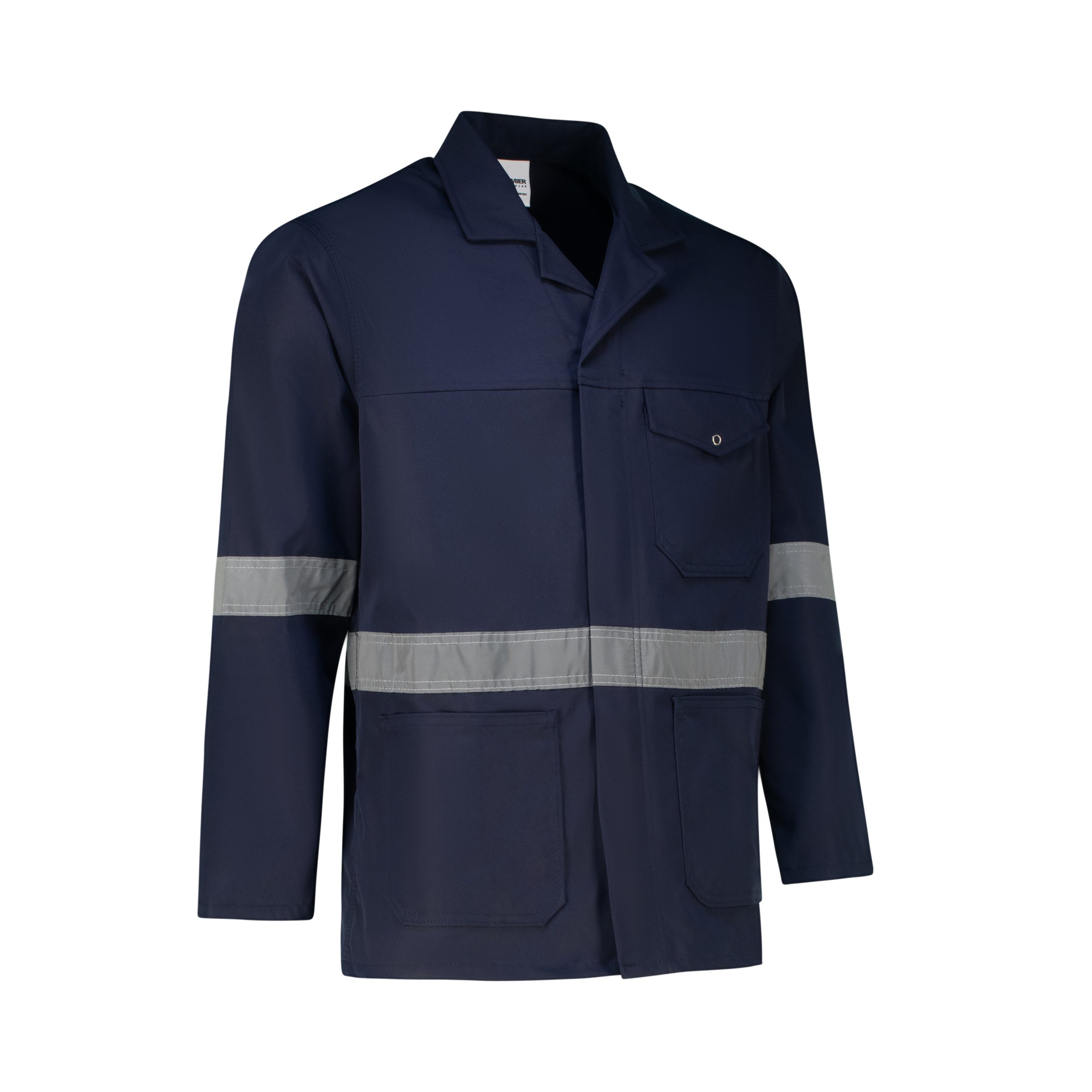 FlexiCool Work Jacket – Navy with Silver Reflective Tape - Image 2
